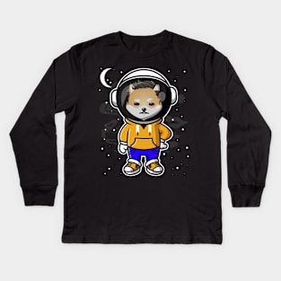 Hiphop Astronaut Dogelon Mars Coin To The Moon Crypto Token Cryptocurrency Wallet Birthday Gift For Men Women Kids Kids Long Sleeve T-Shirt